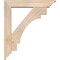 Ekena Millwork Merced Traditional Smooth Bracket w/ Offset Brace, Douglas Fir, 5 1/2"W x 26"D x 30"H BKT0604X26X30MRC01SDF - alternate 4
